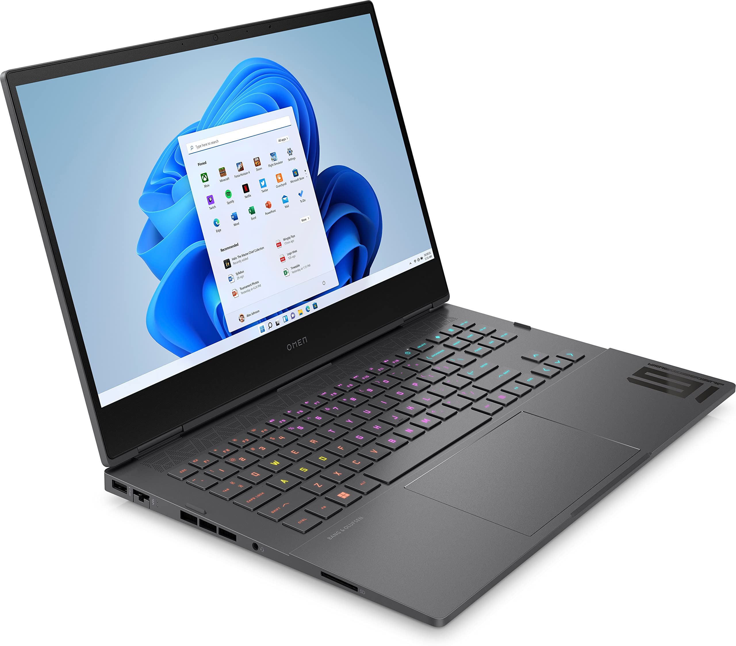 Omen Gaming Laptop | 16,1" FHD IPS 144Hz Pantalla | AMD Ryzen 7 6800H | 16 GB DDR5 RAM | 512 GB SSD | NVIDIA GeForce RTX 3070Ti | Windows 11 | Teclado QWERTZ de 4 Zonas con iluminación RGB | Mica