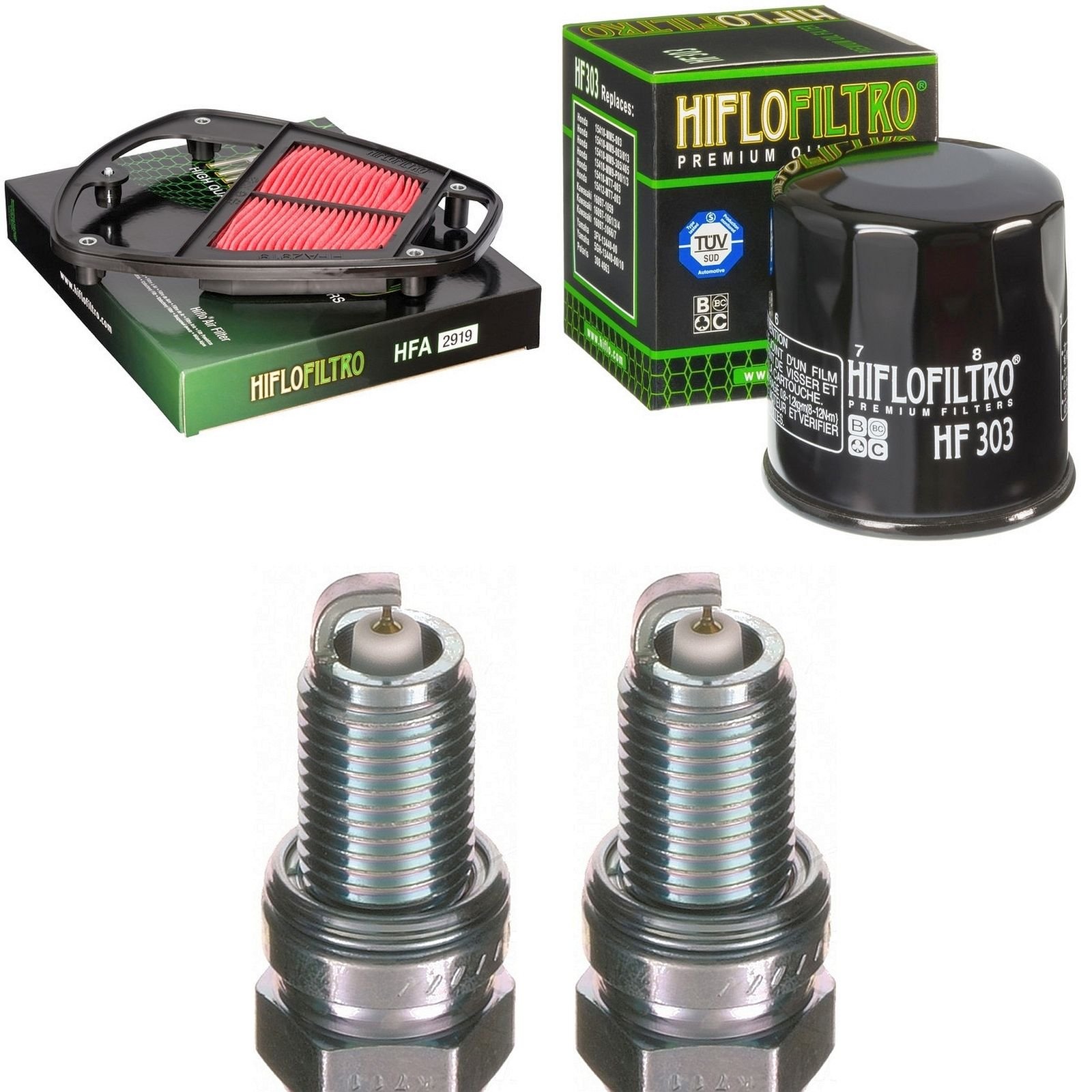 Filtro de aire Filtro de aceite Bujía Kawasaki VN 900 B Classic 2006 – 2017 kit de mantenimiento servicekit