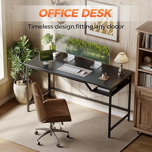 Miniatura 4 de Mericonia Escritorio de computadora, escritorio de juegos para espacios pequeños, mesa moderna de estilo simple para oficina en casa, mesa de