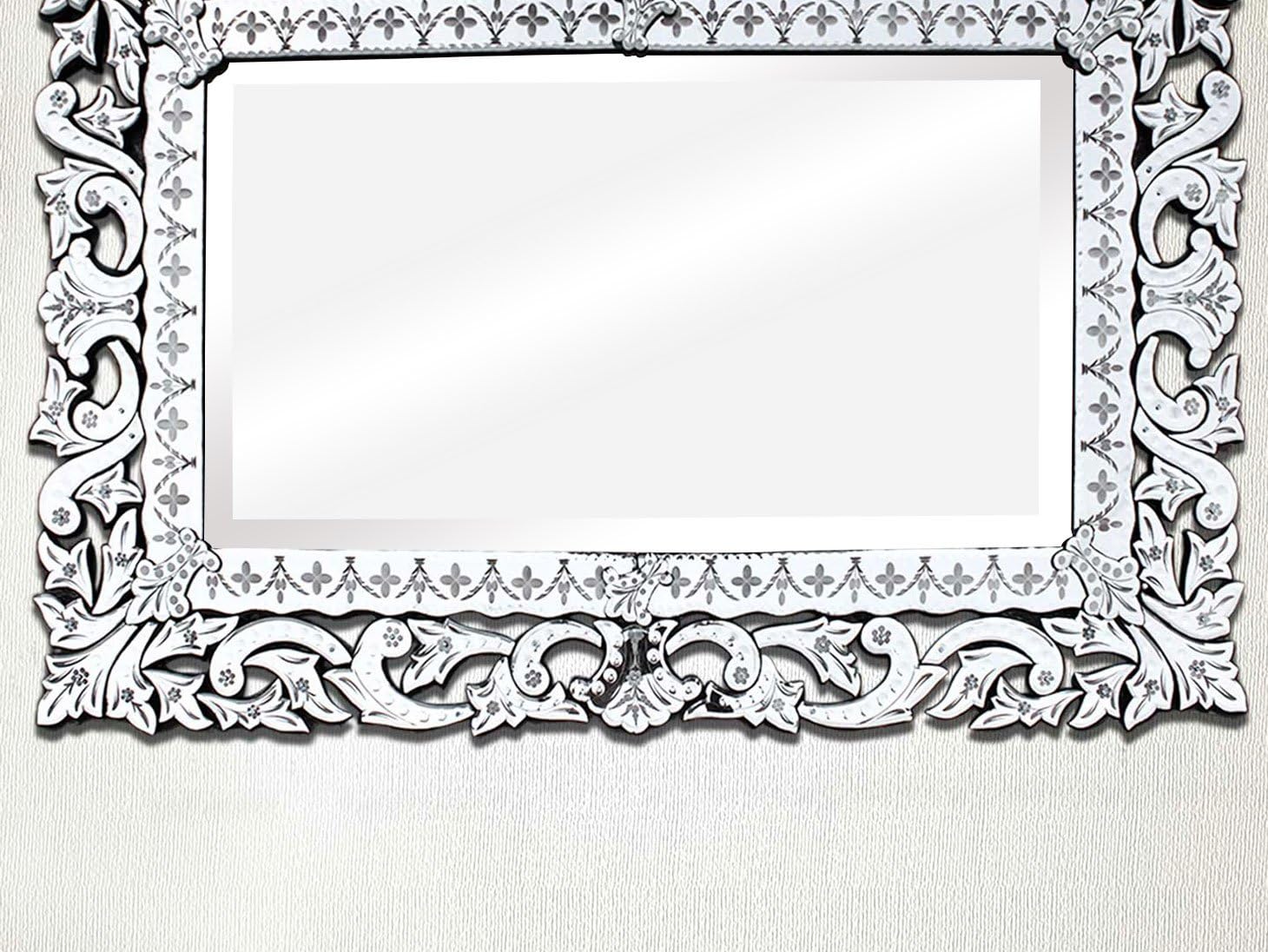 Indian Shelf 1 Piece Vocalforlocal Handmade Multicolor Glass Vintage Venetian Mirror