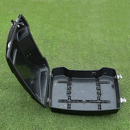 Miniatura 6 de SLMOTO Paquete turístico de 5.5 pulgadas con pestillo y estante de montaje negro para Harley Touring Road King Street Glide Tour Pack 1997-2008