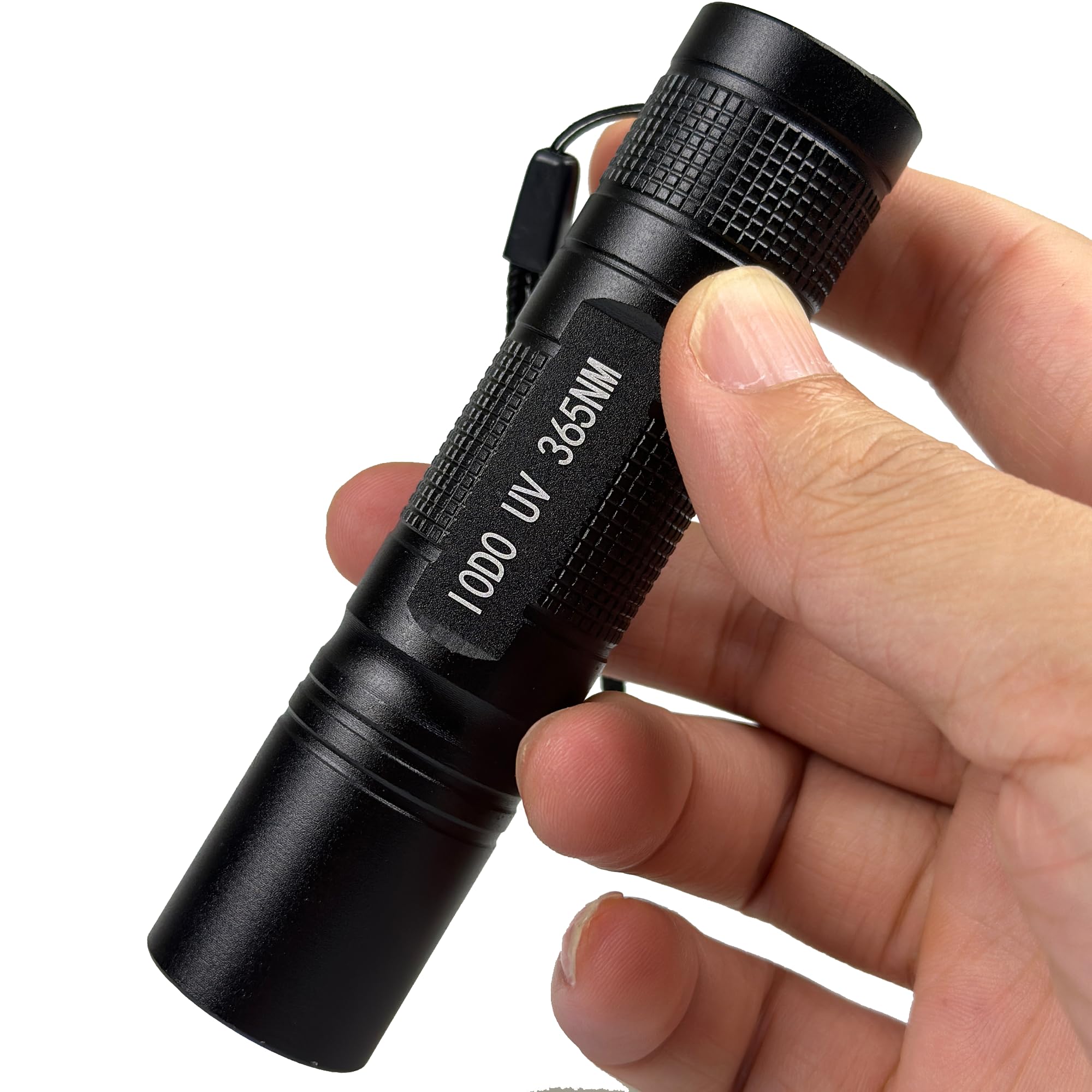 I0DO Uv Flashlight for Rocks and Minerals,Crystals Stones,Agates,Gemstones,Gems,Uranium Glass,Jade Appraisal Light High Power Short Wave/Long Wave 365nm (365 Nm Uv Flashlight)