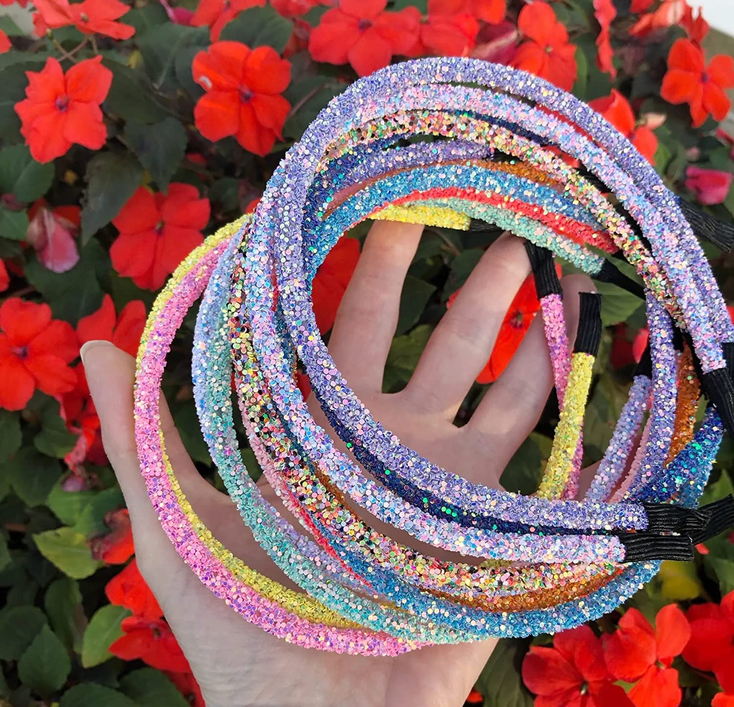 Denicraas Girls Glitter Hairbands Candy Color Sparkle Headbands Head Band Stylish Hair Accessories | Multicolor Hairband for Women & Girls (PIECE OF 10) (B0B9LMRQMG) Amazon Price History, Amazon Price Tracker