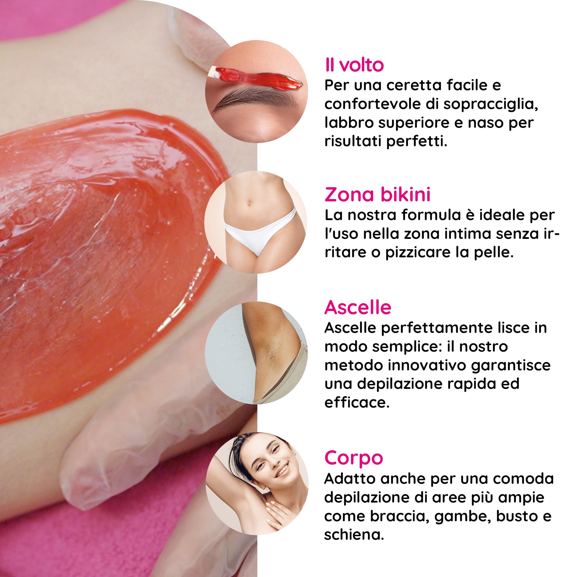 MILANO CITY WAX – Perle depilatorie 1 kg, formula professionale a bassa temperatura, hard wax senza strisce, ideale per ceretta brasiliana