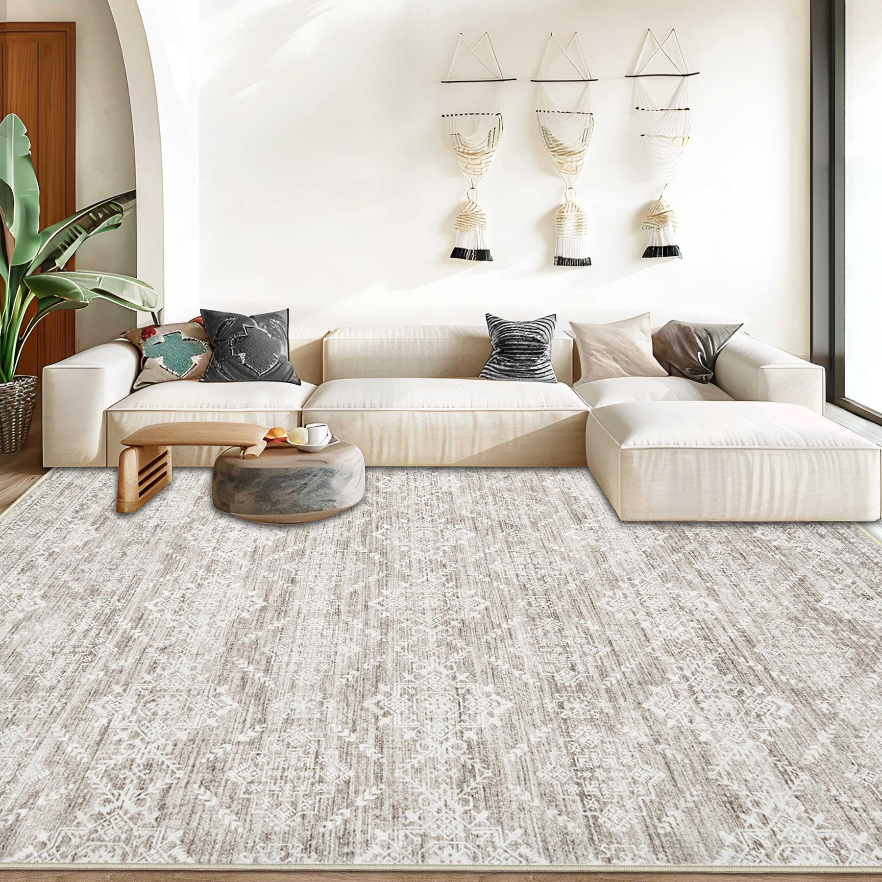 Amazon.com: Area Rug for Living Room 6x9: Large Washable Boho