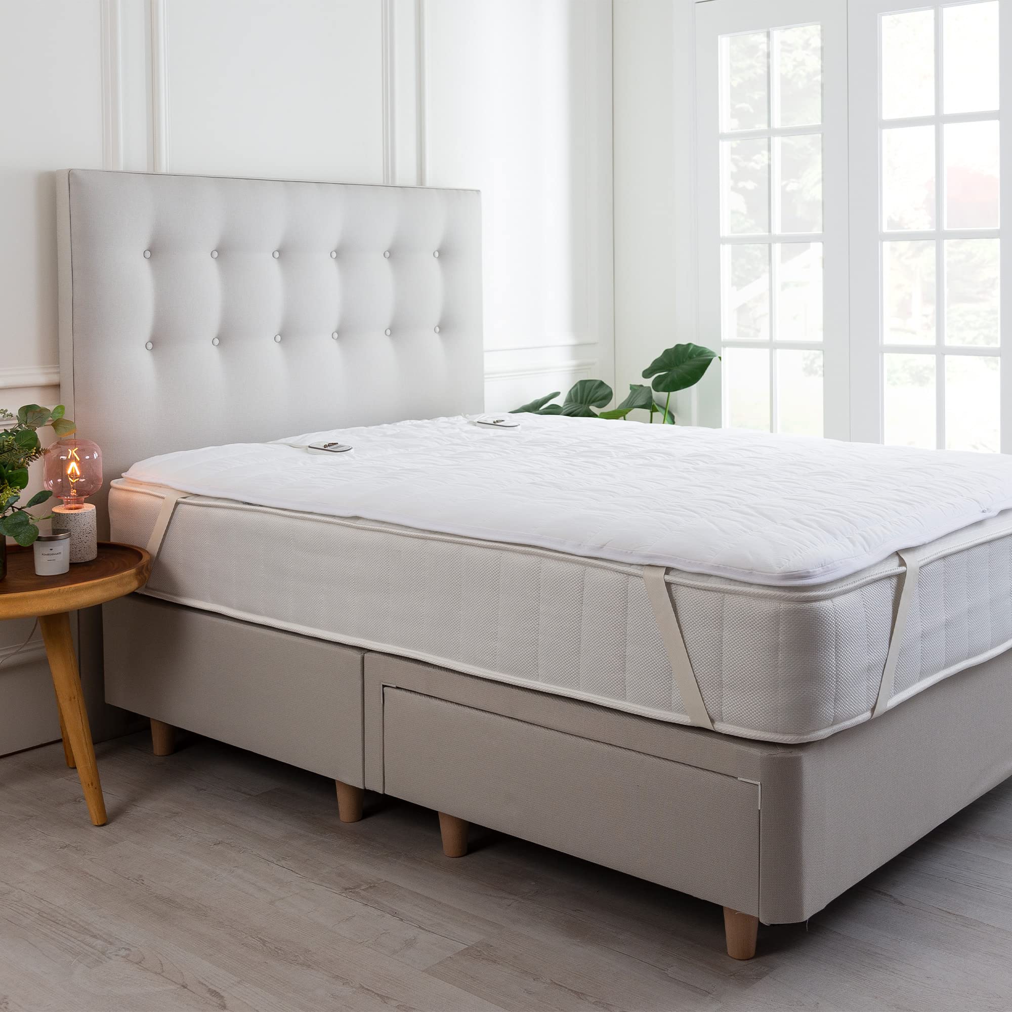 Snuggledown Intelligent Warmth Electric Blanket Double - Dual Control 9 Heat-Settings  Quilted Luxury Heated Blanket for Bed - Cotton Cover, Auto Timer,  Comfortable, Machine Washable (135cm x 190cm) : Amazon.co.uk: Home u0026 Kitchen