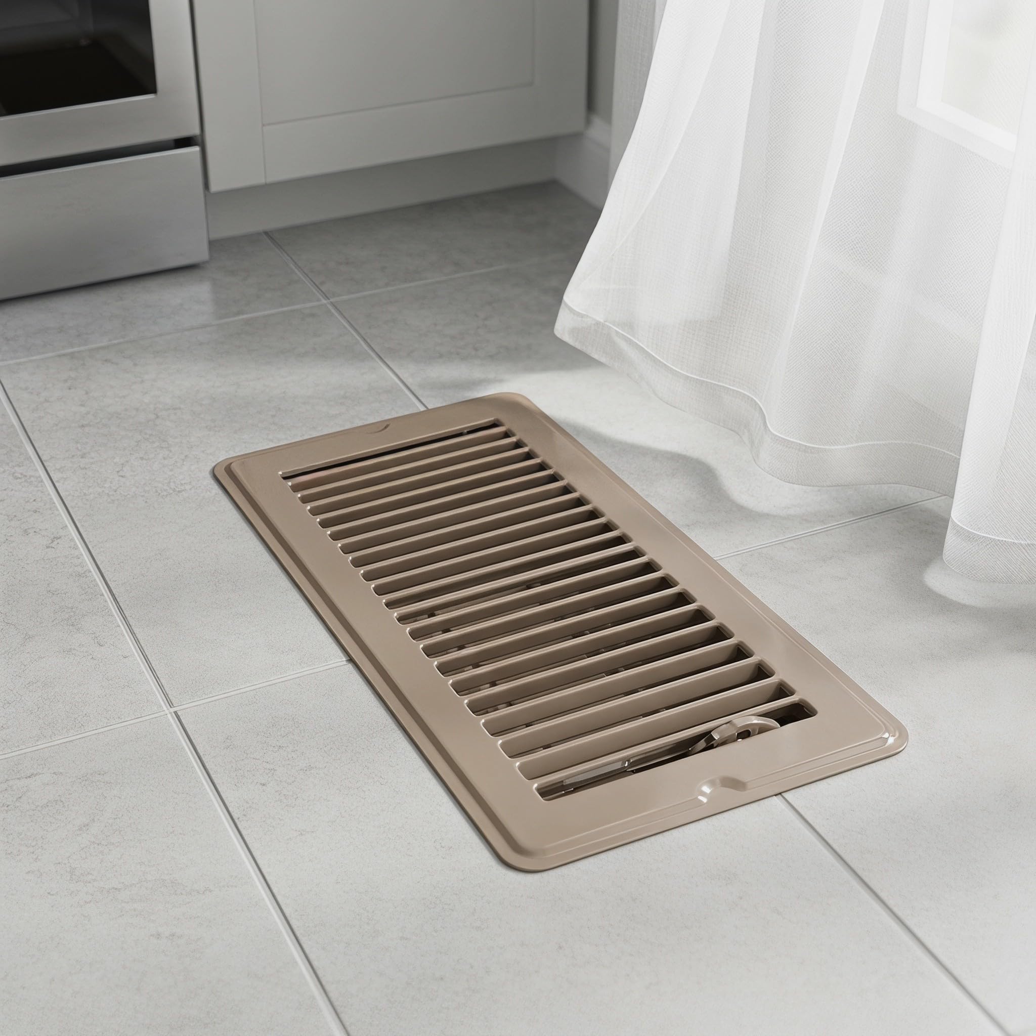jojofuny 4 Stück Bodenluftauslass Ventilationsgitter aus Robustem Material für Effiziente Luftzirkulation im Wohn Arbeitsbereich