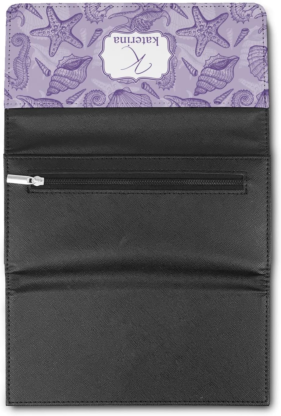 RNK Shops Personalized Sea Shells Leatherette Ladies Wallet