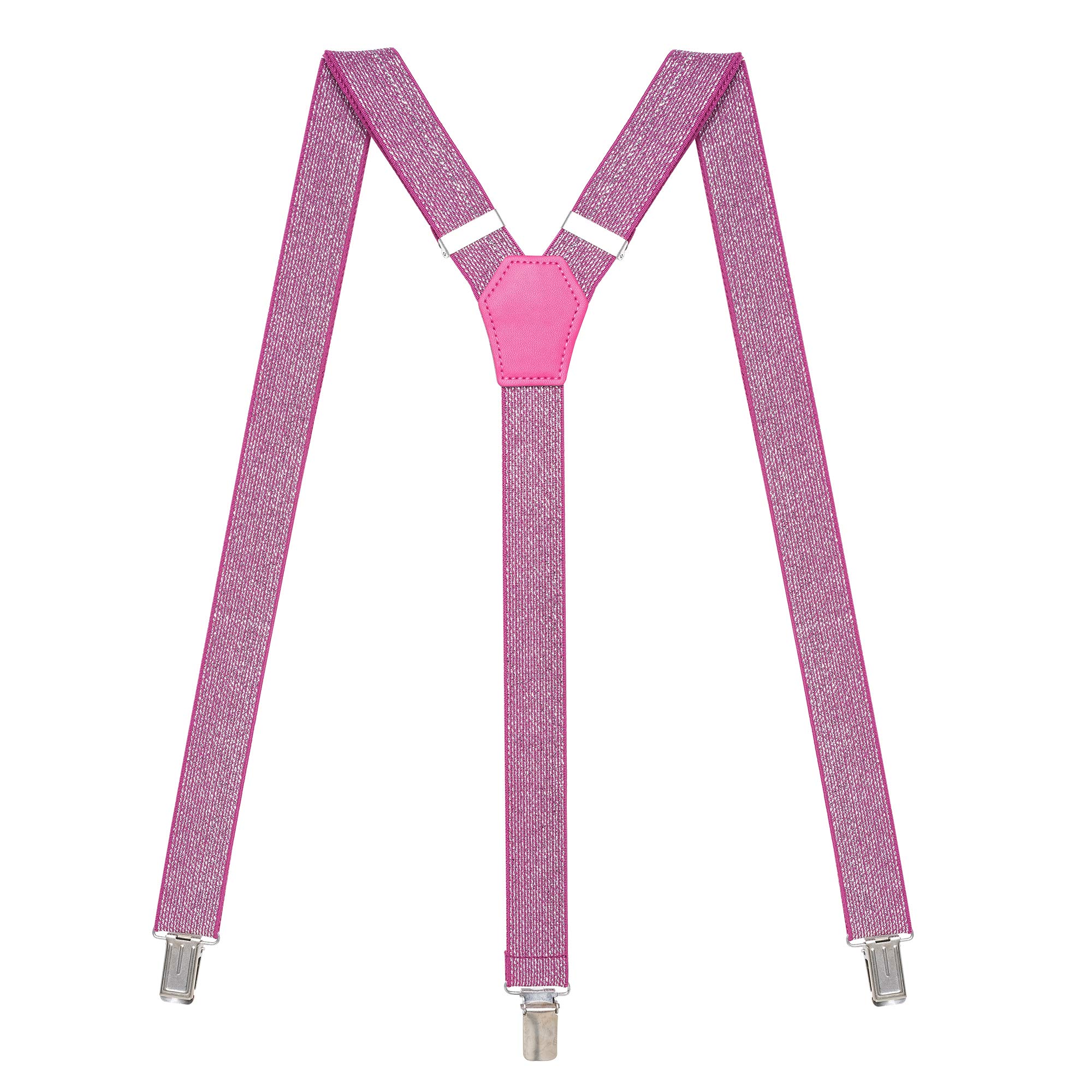 Womens Suspenders – Y Back Style – 1" Width - Comfortably Adjustable Elastic Straps and Metal Clips