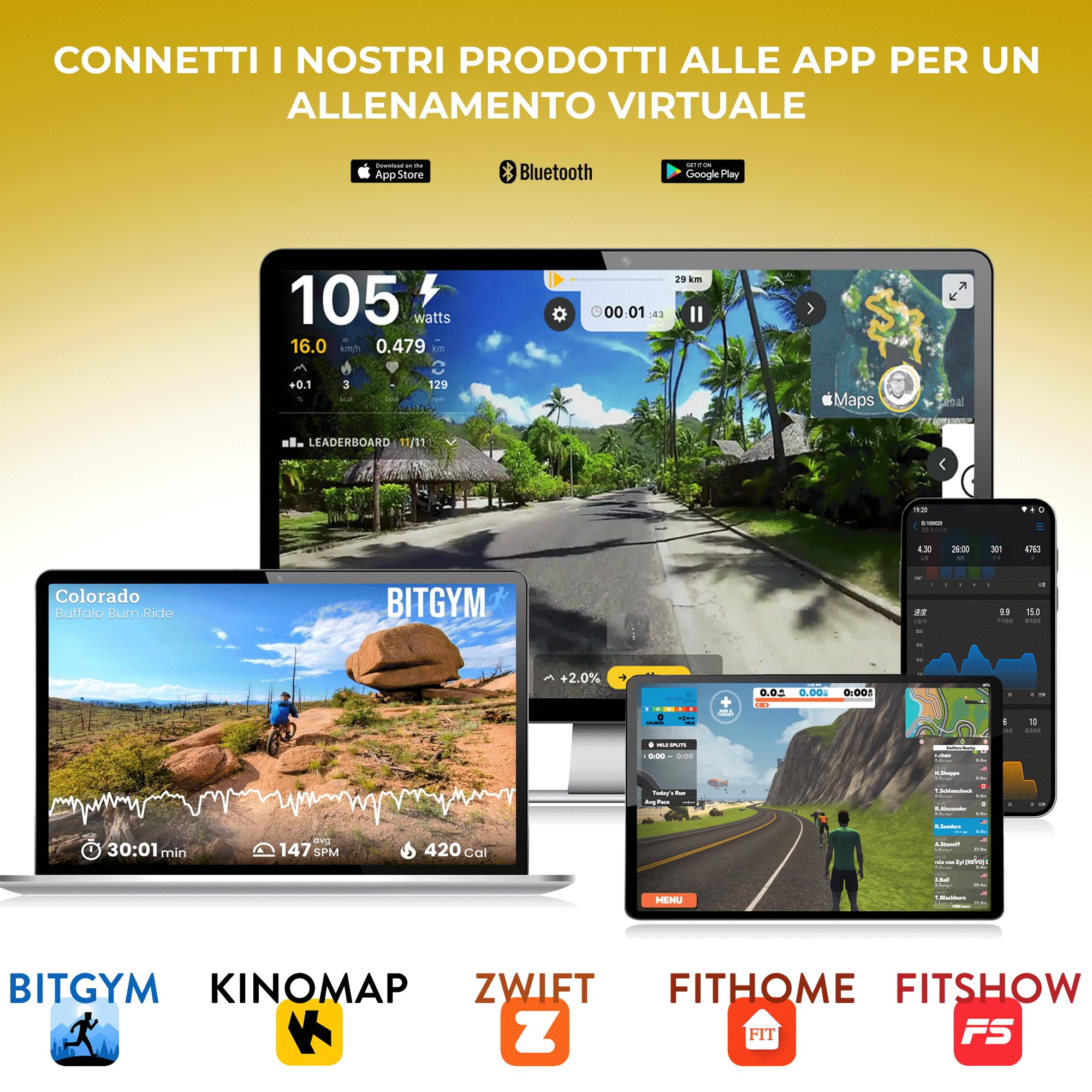 ArtGo GIOTTO Tapis Roulant Elettrico Salvaspazio, Compatto, APP Interattive, Bluetooth, Fino a 10 km/h, ASSISTENZA E GARANZIA ITALIA