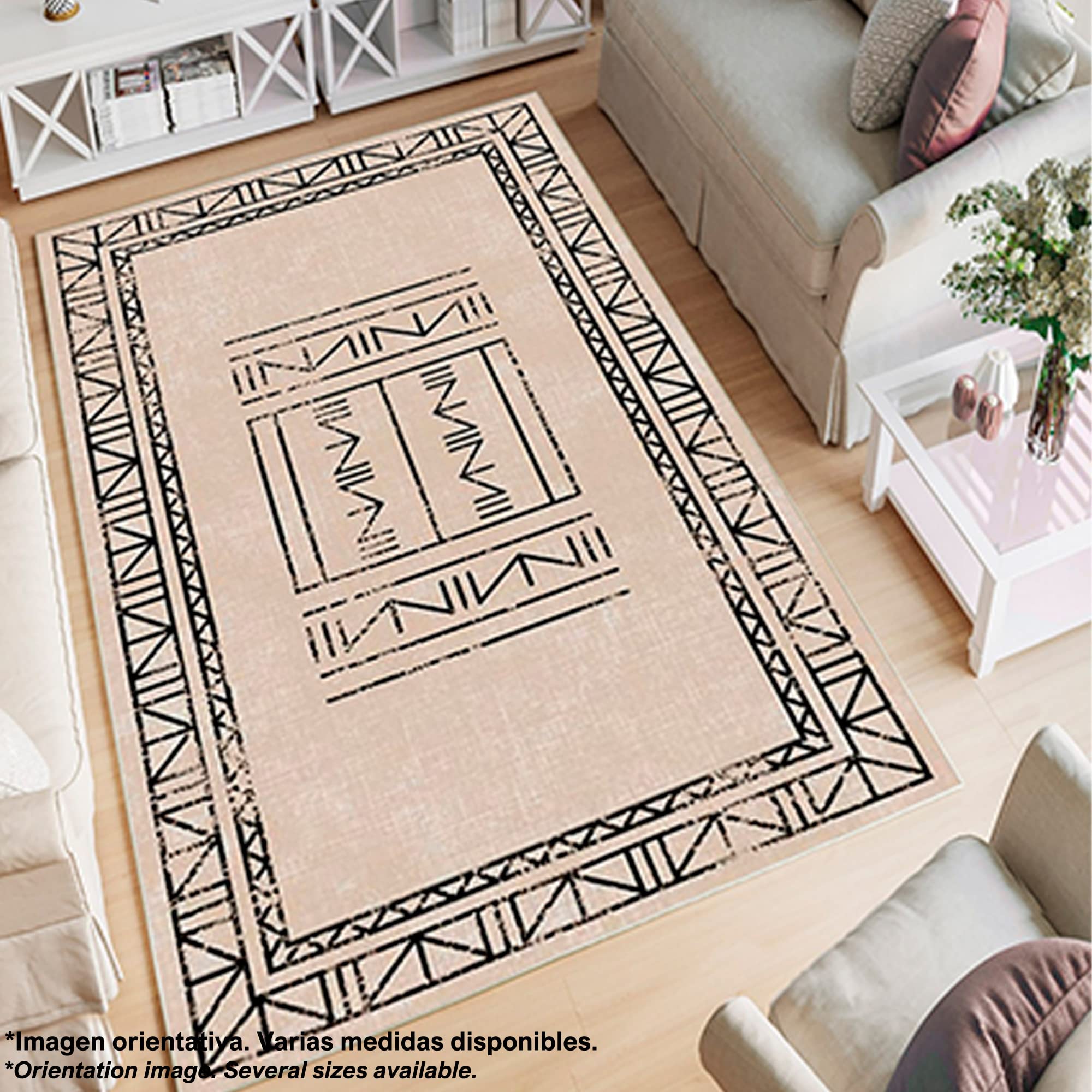 WELL HOME MOBILIARIO & DECORACIÓN Alfombra de Poliester Estampada 180 x 280cm