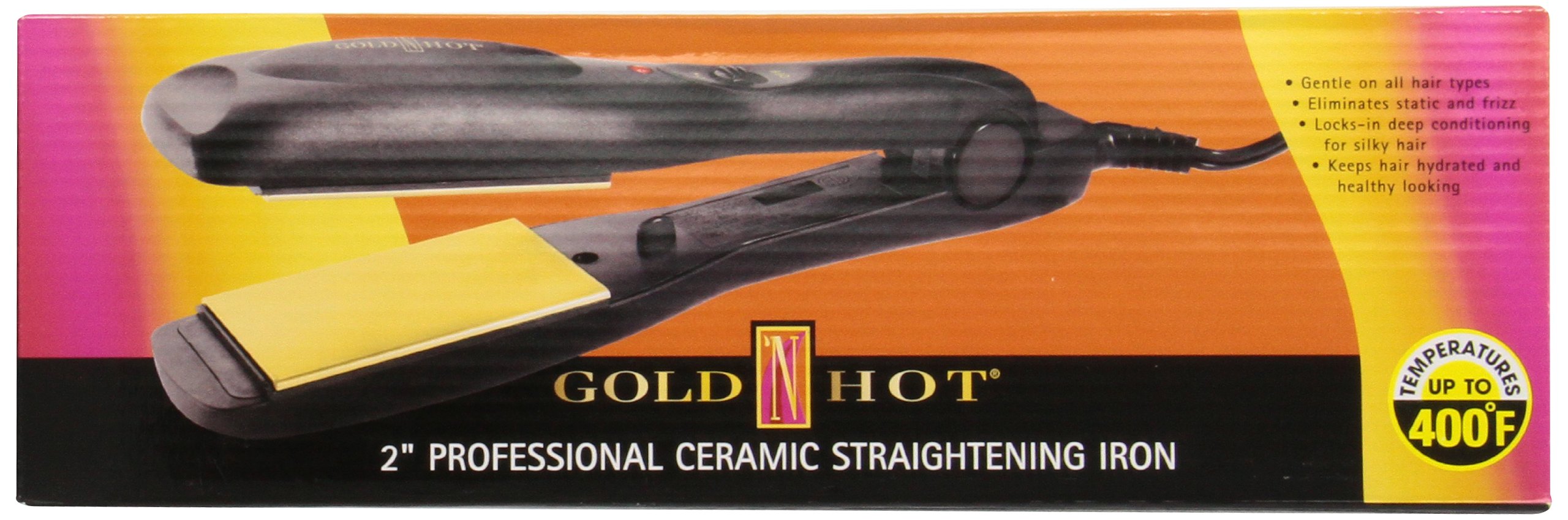 Gold N Hot Gh2143 Ceramics Professional Ceramic Straightening Iron 2 Inch