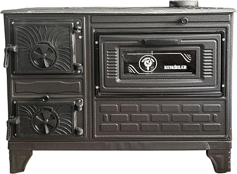 Cast Iron Cooker Stove with Oven - Indoor Baking Stove - Tiny House Stove Cabin Stove