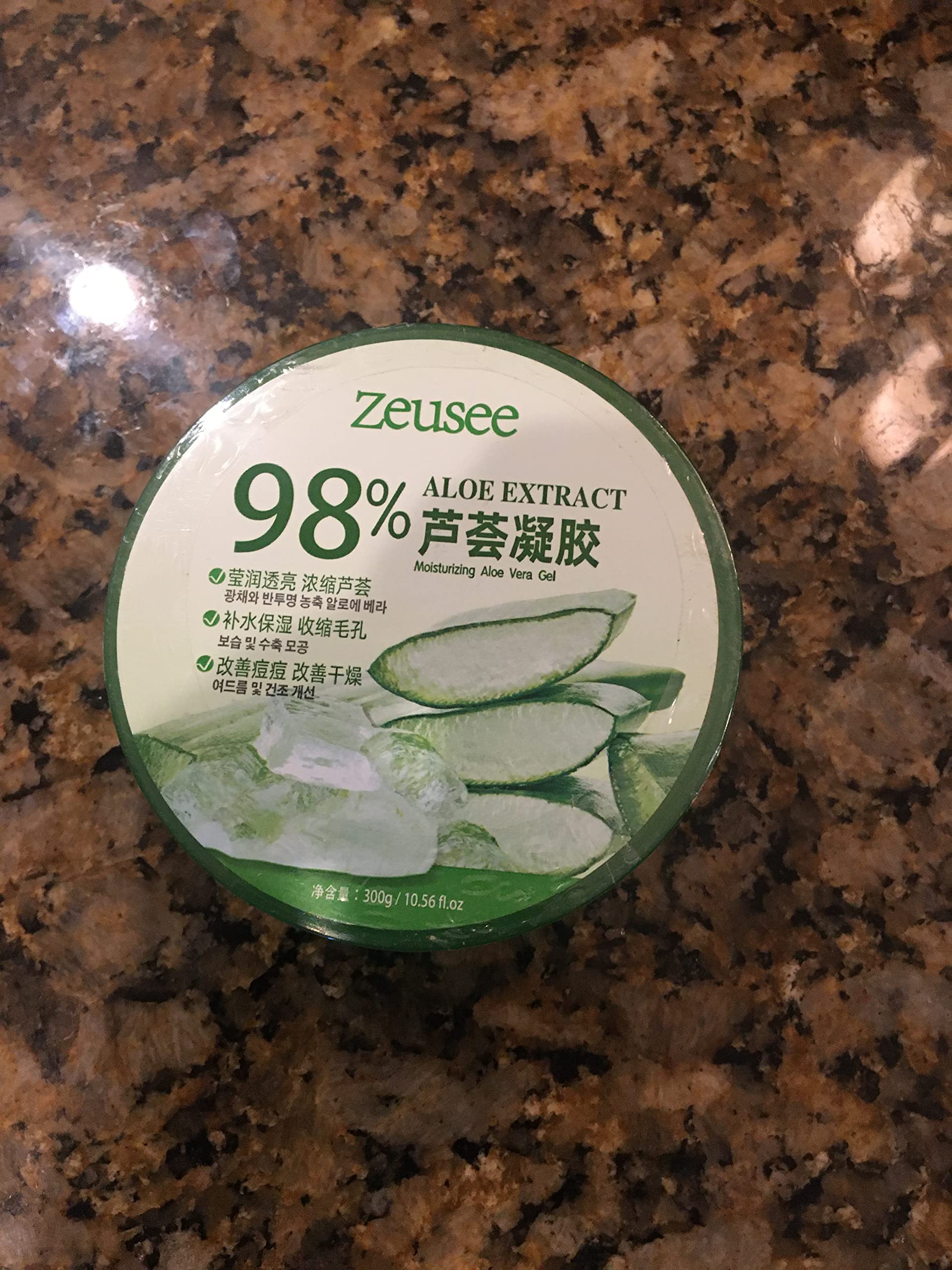 Zeusee 98% Aloe Extract Moisturizing Aloe Vera Gel (Aloe Vera, 10.56 FL OZ) 3