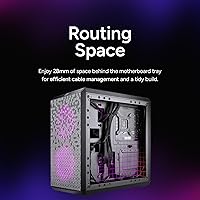 Vista 11 de Cooler Master MasterBox Q300L Torre Micro-ATX con filtro de polvo de diseño magnético, panel lateral acrílico transparente, E/S ajustable y flujo