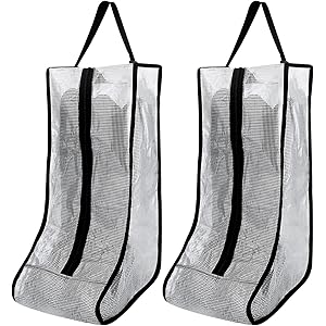 2 Borse Per Stivali Portatili Con Cerniera - Antipolvere, Impermeabili, Per Casa E Viaggi, Nero - Foto 2