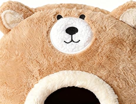 Cat Bed,Warm Soft Cute Comfortable | Winter Large Cat Hut Indoor Bed House,for Kitten Puppy Indoor Outdoor Cold Weather Home Sleeping Playing