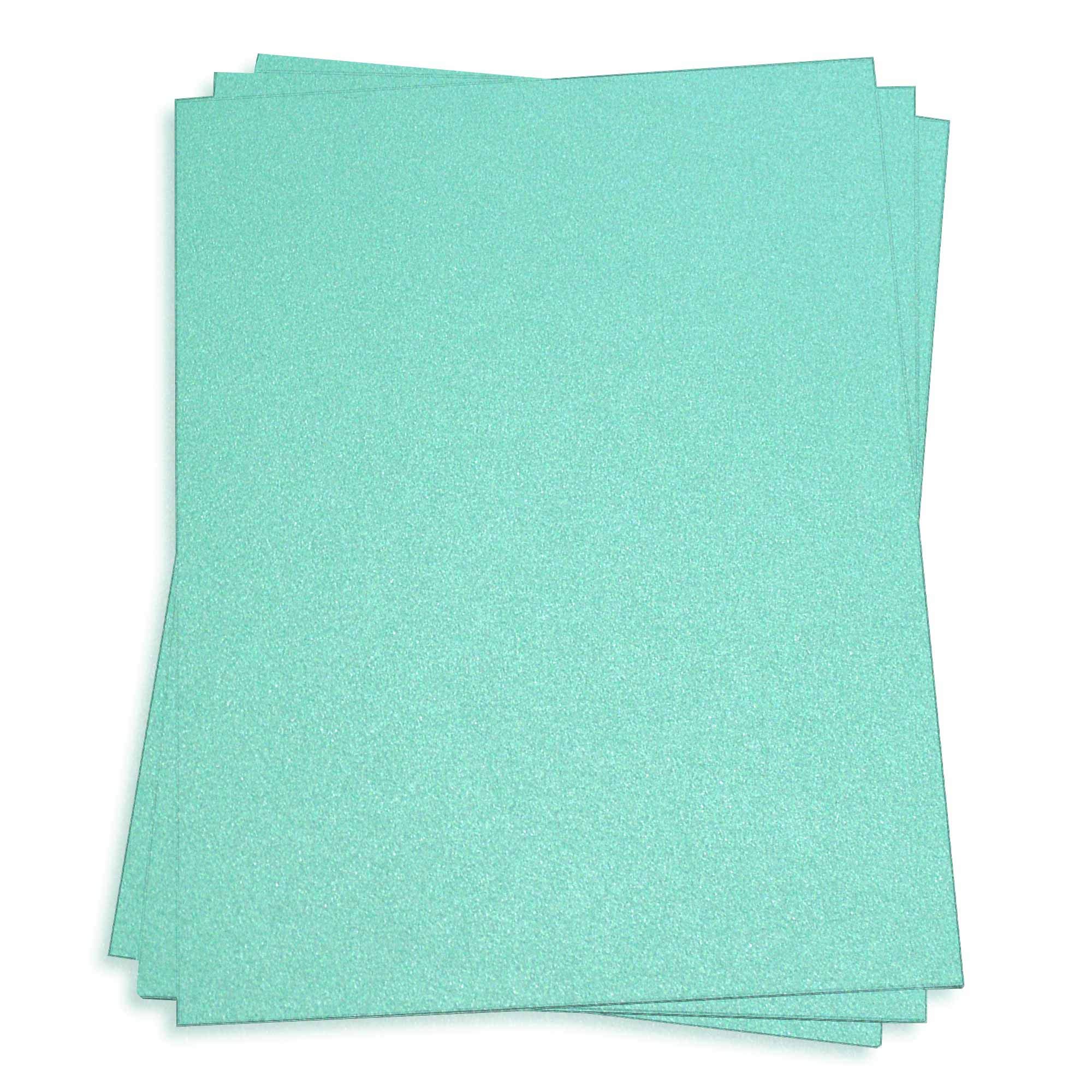 Lagoon Green Paper - 8 1/2 x 11 Stardream Metallic 81lb Text, 25 Pack