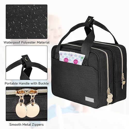 Miniatura 5 de Bolsa portátil para extractor de leche con enfriador compatible con Momcozy S12 Pro, Elvie y Medela con estilo, funda de transporte para extractor