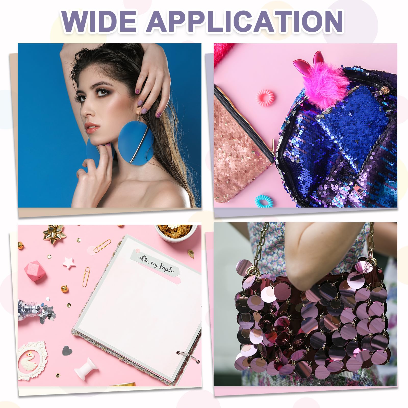 QUARKZMAN Pailletten-Set - 450 Stück Glitzernde Rondeletten In Dunkelgrün Für DIY & Basteln