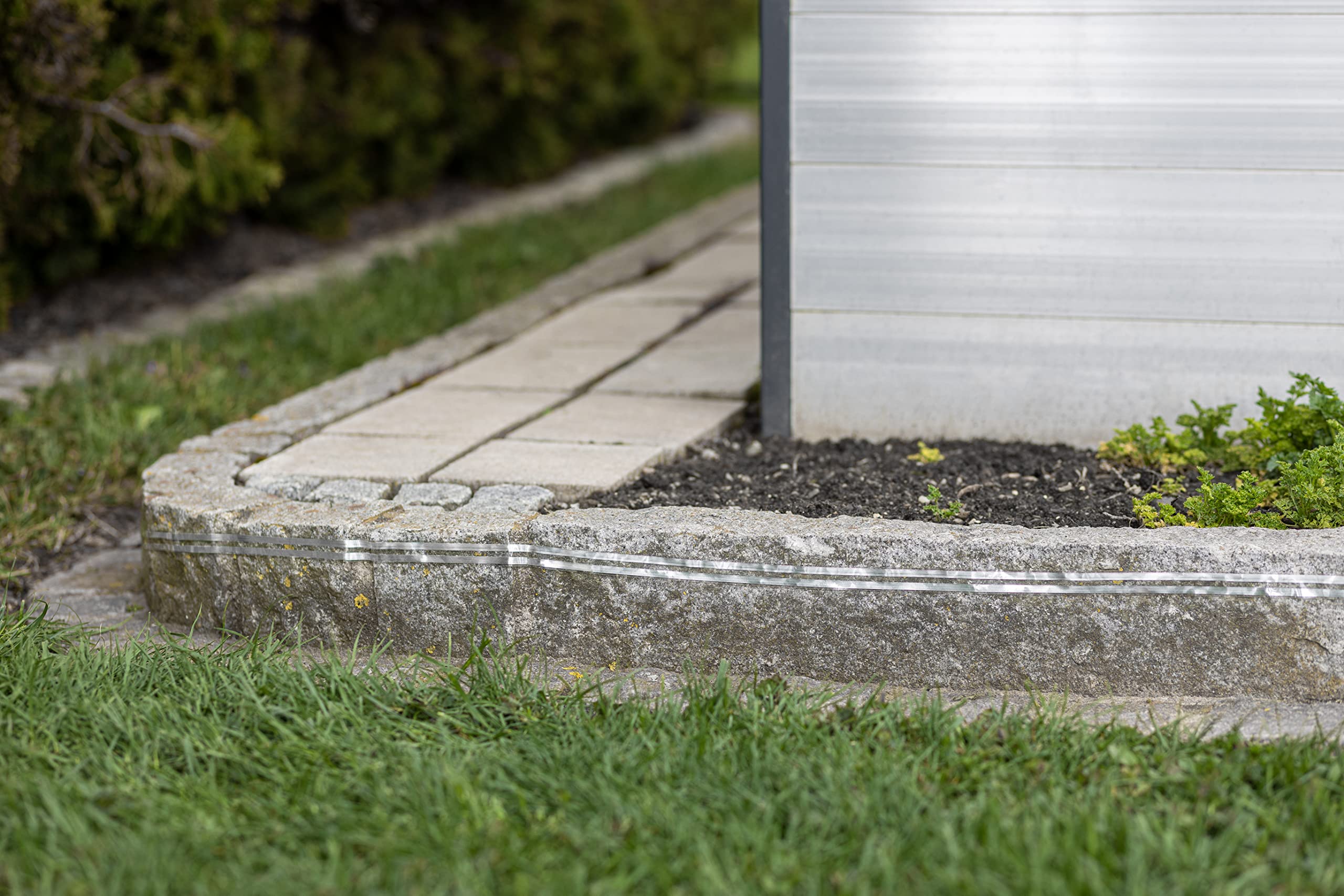 SnailStop Ruban de Clôture, 20m, rallonge pour clôture électrique Anti-limaces, pour Les Grands parterres et Jardins