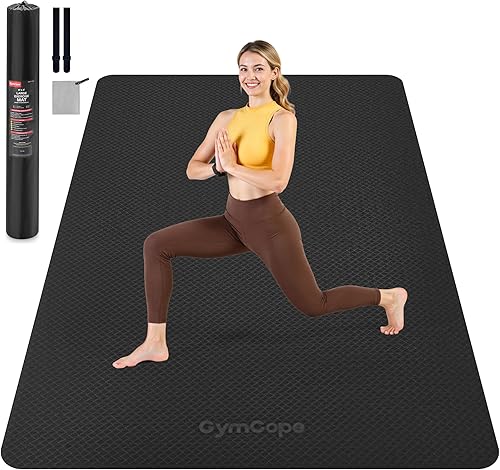 Extra Large Yoga Mat 72"x48" or 78"x57", 14"12" Thick Mat for Women & Men, TPE Non-Slip Pilates Mat for Home Gym, Yoga, Stretching, Meditation