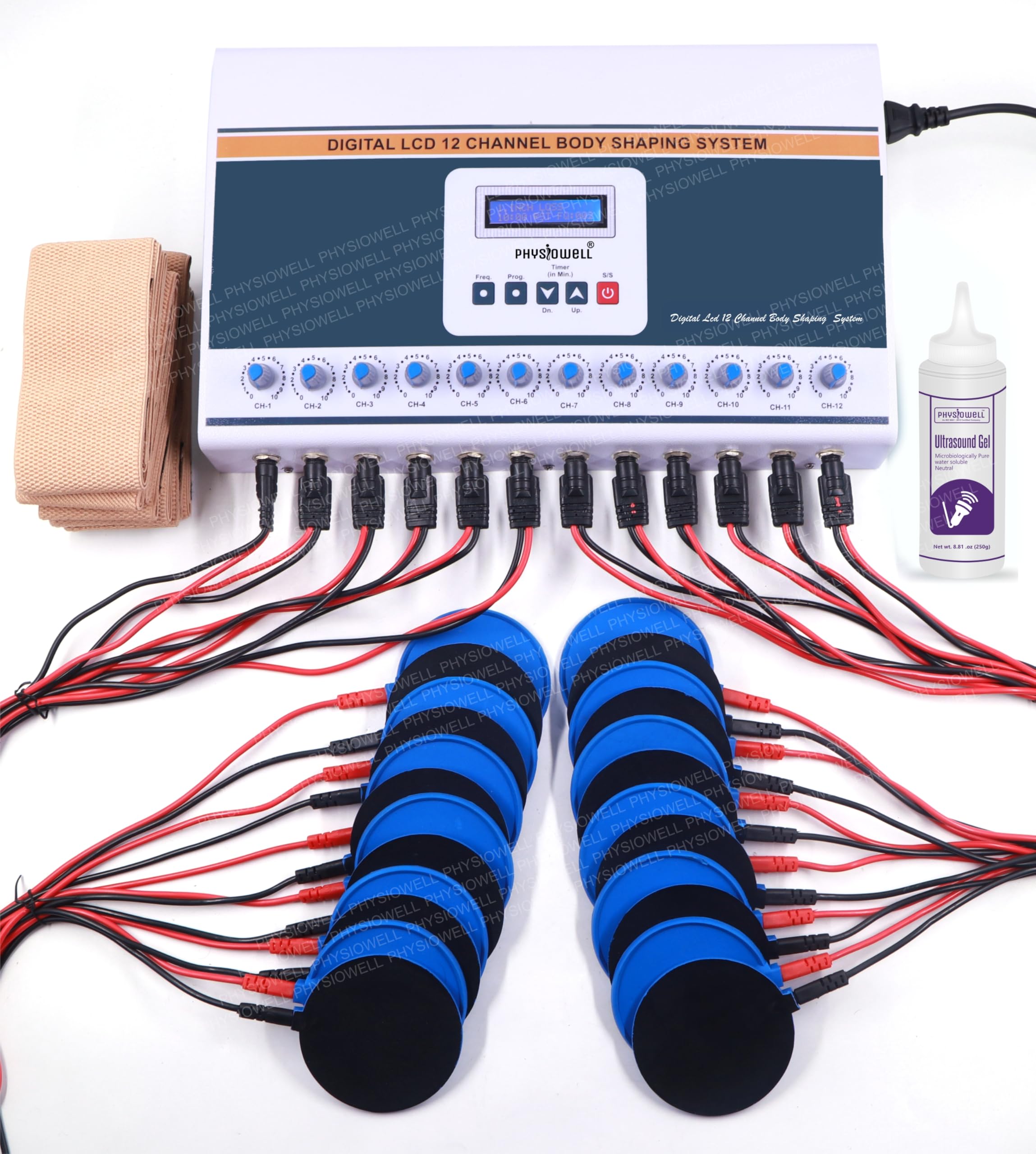 Physiowell 12 Channel Slimmer Machine for Weight Loss Fat Removal Body Slimming Machine (Electrode Pad) (B0CR44GVN4) Amazon Price History, Amazon Price Tracker