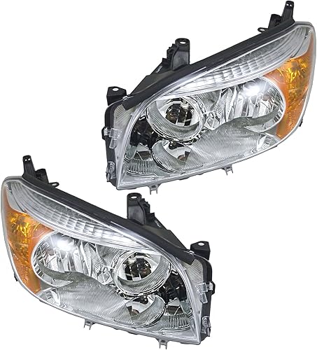 Juego de montaje de faros delanteros para el lado del conductor y del pasajero, compatible con Toyota RAV4 TO2518106 TO2519106 2006-2008 TO2519106