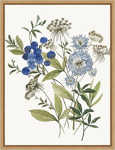 Miniatura 16 de Amanti Art Lienzo enmarcado para pared, 42 x 32 pulgadas, Botana I de Asia Jensen, lienzo enmarcado para pared, obras de arte de flores, decoración