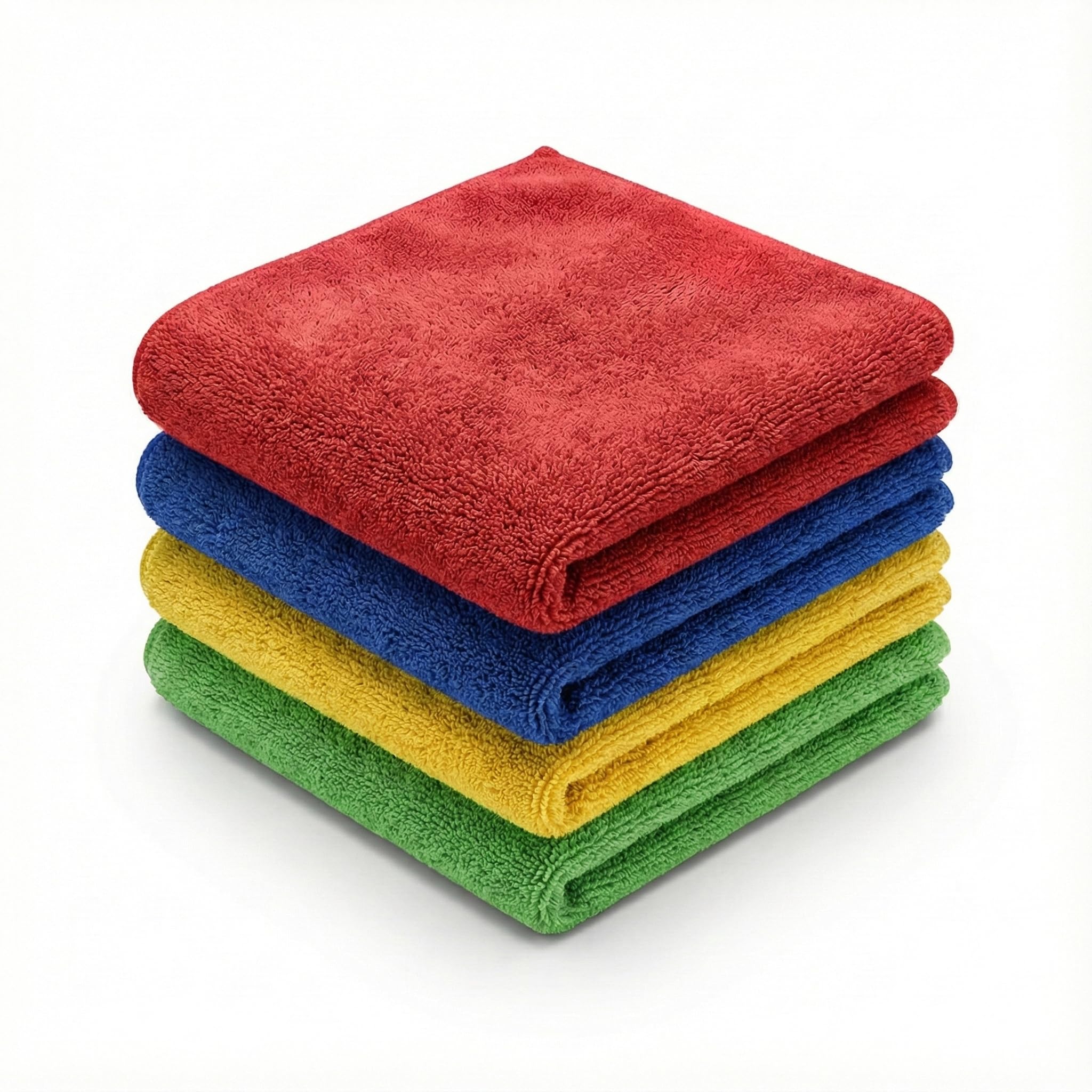 Premium Microfiber Cleaning Cloth for Car, Bike & Kitchen – Ultra Absorbent Lint-Free Scratch-Free High GSM Detailing Towel – 350 GSM (Pack of 4, Multicolor, 40X40 CM)-image-44