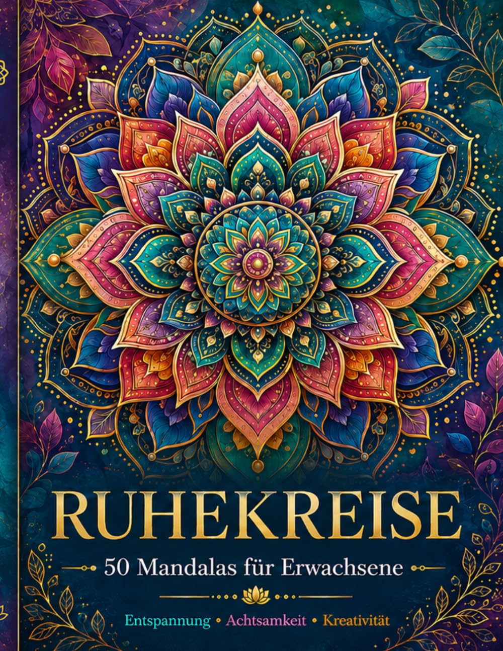 Ruhekreise: 50 Mandalas für Erwachsene zum Entspannen, Abschalten und Ausmalen