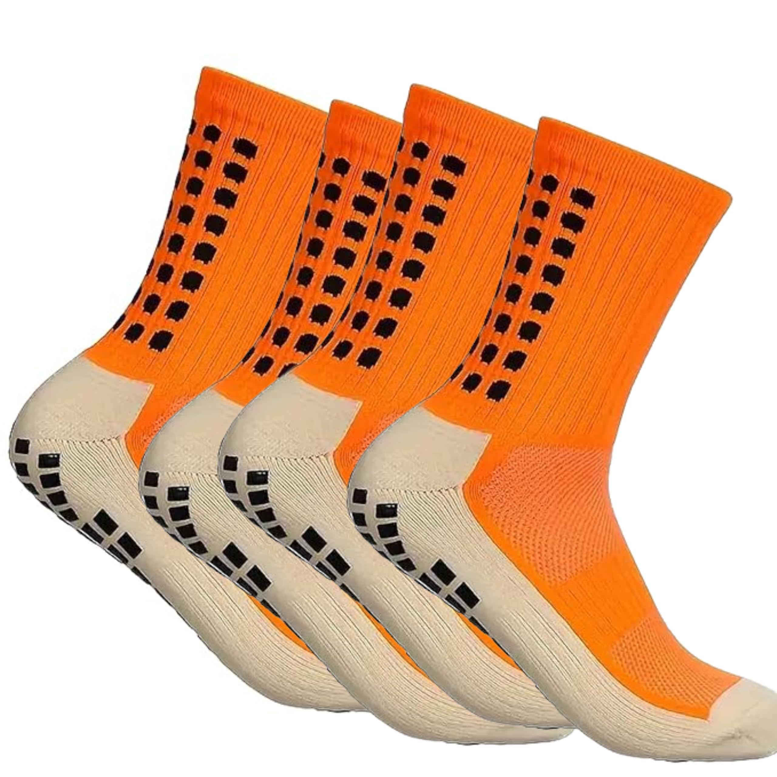 Hi-Tech Performance Athletic grip Socks for Men & Women | Crew Length, Anti-Slip Rubber Grip socks for footballers, Thick Cushion Sports Socks for Running, Gym, Training-picture-11