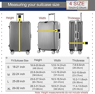 Luggage Cover Washable Suitcase Cover Suitcase Protector Anti-scratch Fits 26-28 Inch Luggage (Color Marble, L)