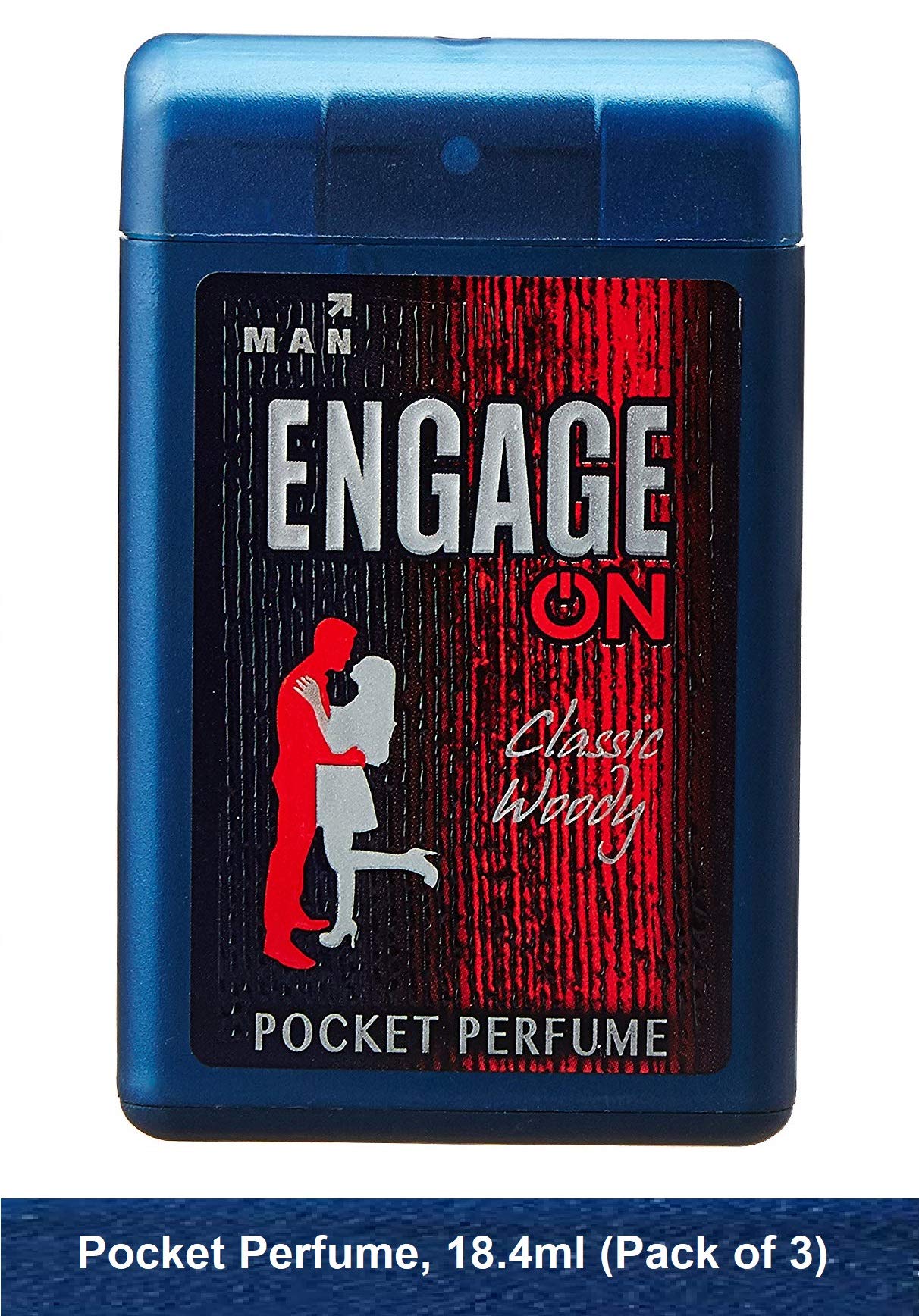 Engage ON Classic Woody Pocket Perfume, 18 ml (Pack of 2)