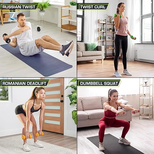 Miniatura 6 de ProsourceFit Set of 2 Neoprene Dumbbell Coated for Non-Slip Grip