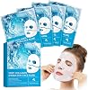 Collagen Face Mask, Deep Collagen Hydration Face Mask, Collagen Mask, Hydrating Overnight Hydrogel Mask, Pore Minimizing, Moisturize, Firm & Enhance Skin Vitality 34g x 4ea