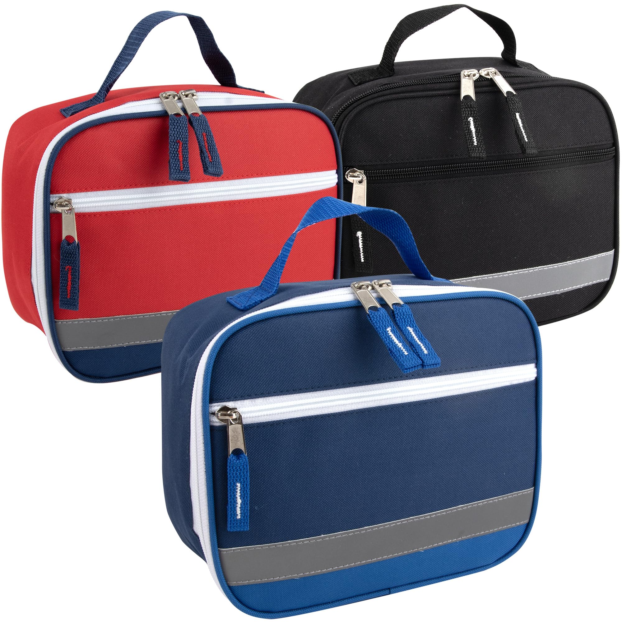 5-Pack Thermal Lunch Bags – Insulated Reusable Bags For Kids & Adults, Keep Food Hot Or Cold
