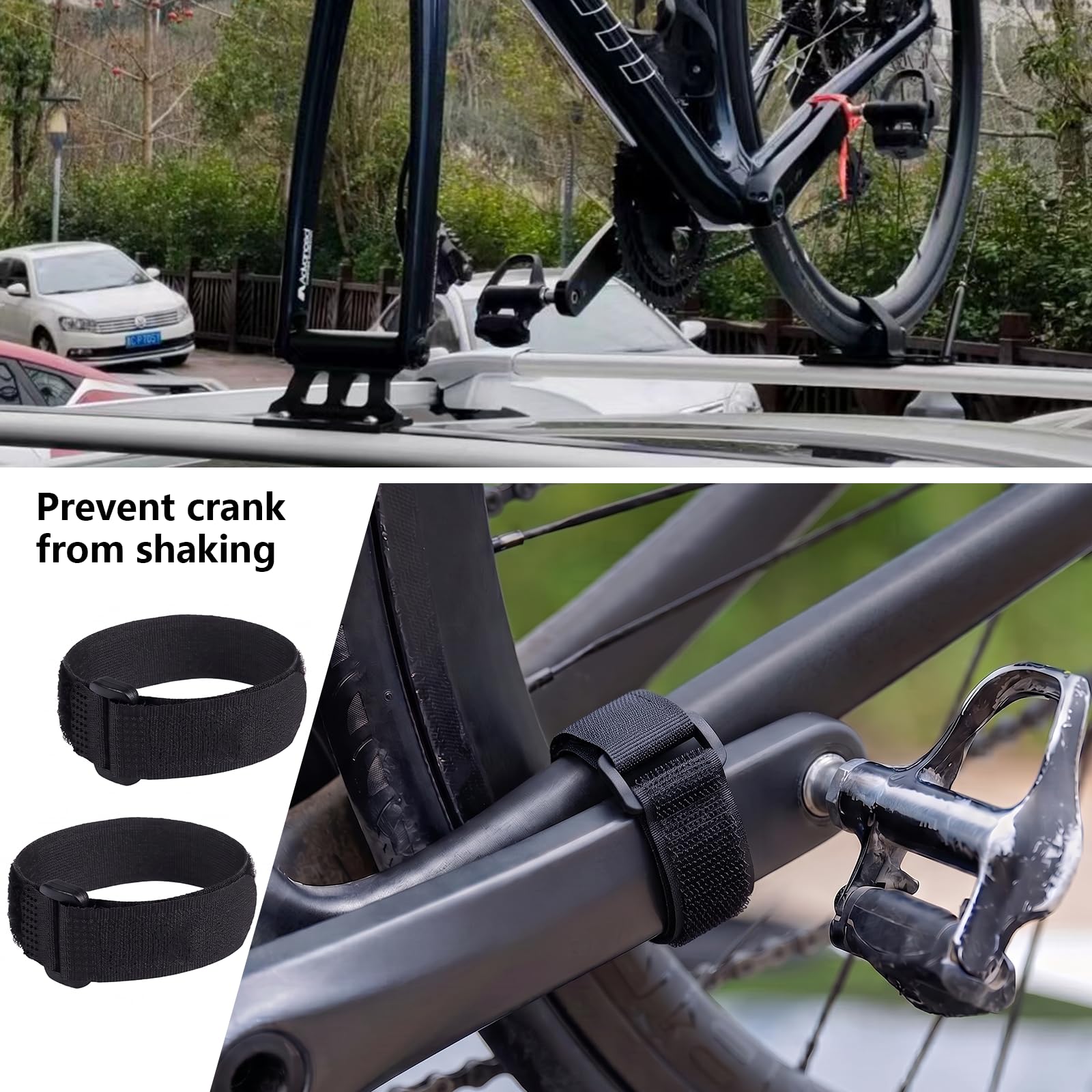 Widelec przedni do roweru, uniwersalny blok montażowy do widelca rowerowego, uchwyt do widelca rowerowego, do bezpiecznego transportu na ciężarówkach, SUV-ach i przyczepach.