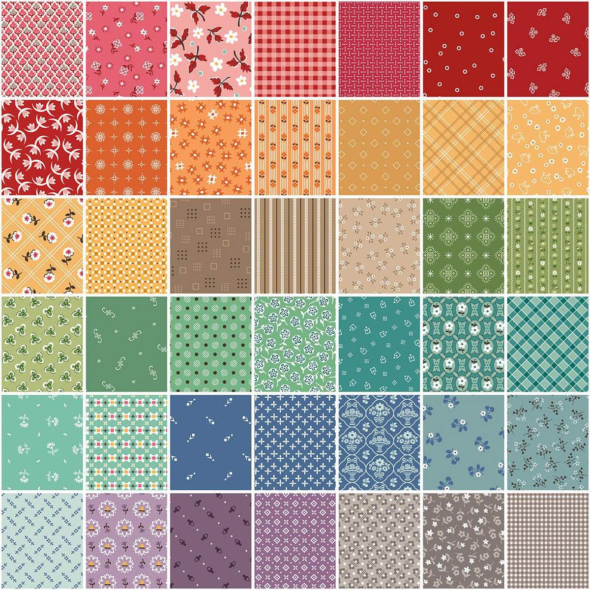 Lori Holt Bee Bundle Limited Edition Colors 42 Fat Quarters Riley Blake Designs FQ-15570-42 - Image 2