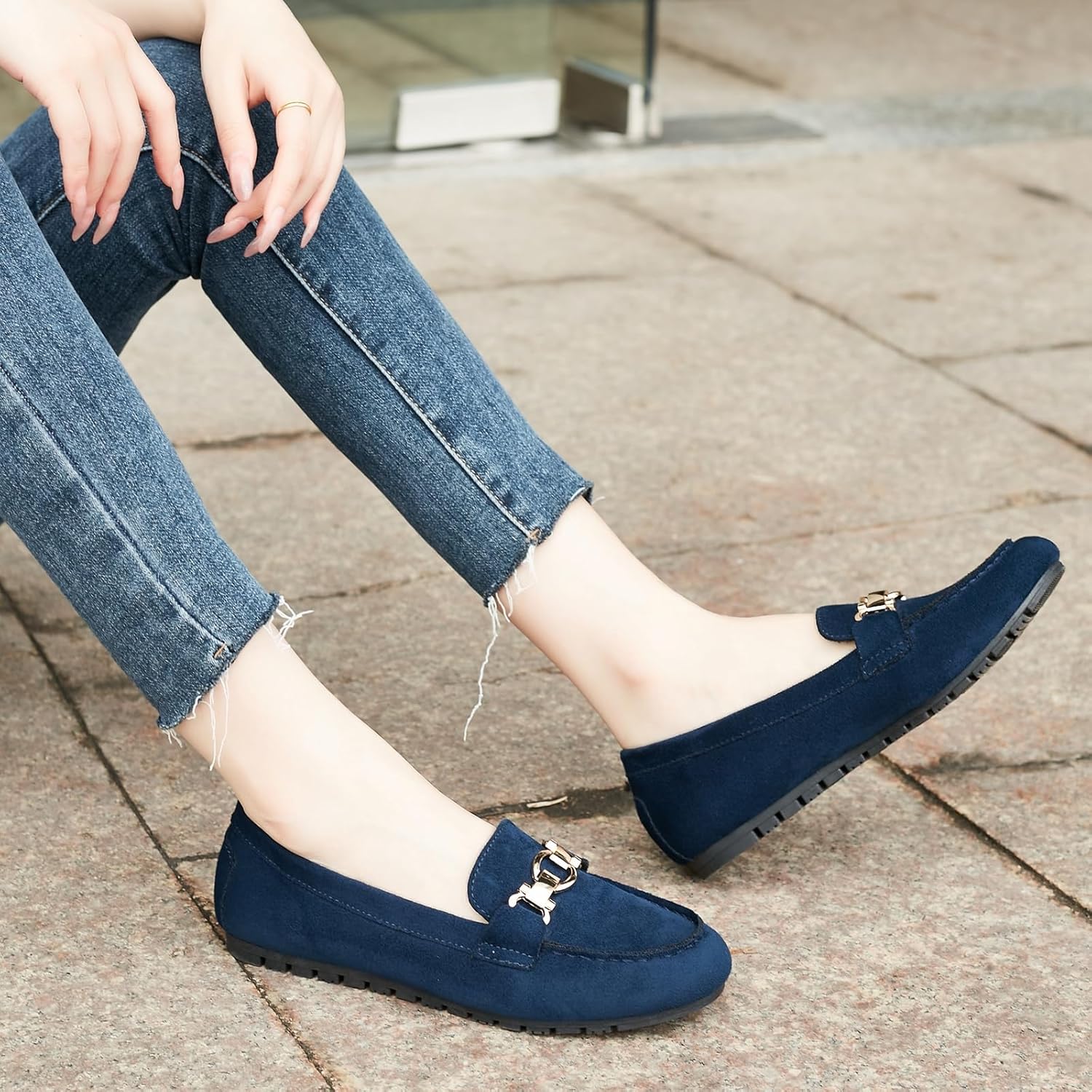 Loafers for Women Business Casual Shoes Comfortable & Lightweight Penny Loafers Slip On Work Flats - Image 5