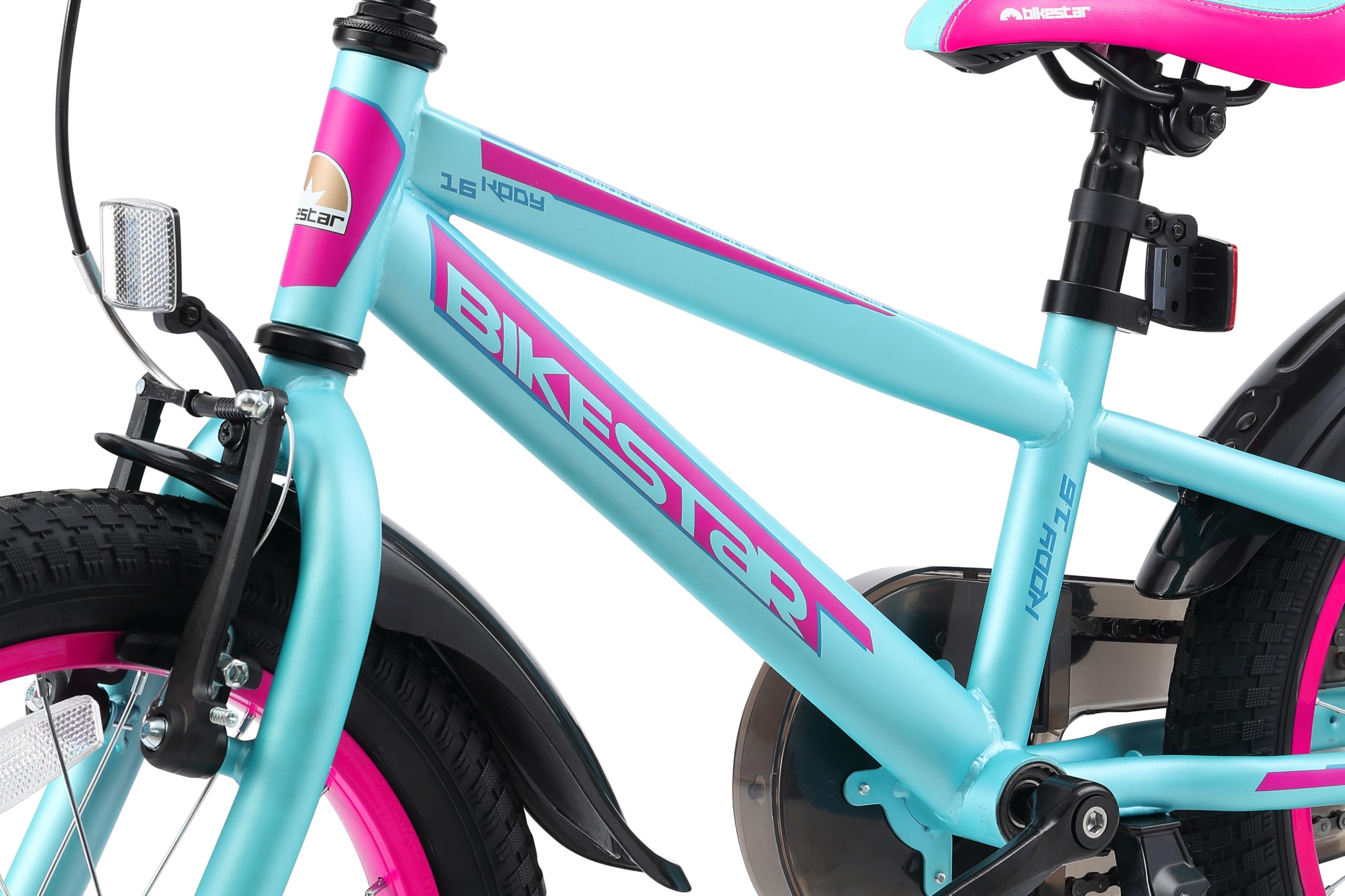 BIKESTAR Bicicletta Bambini 4-5 Anni da 18 Pollici | Bici per Bambino et Bambina Mountainbike con Freno a retropedale et Freno a Mano |