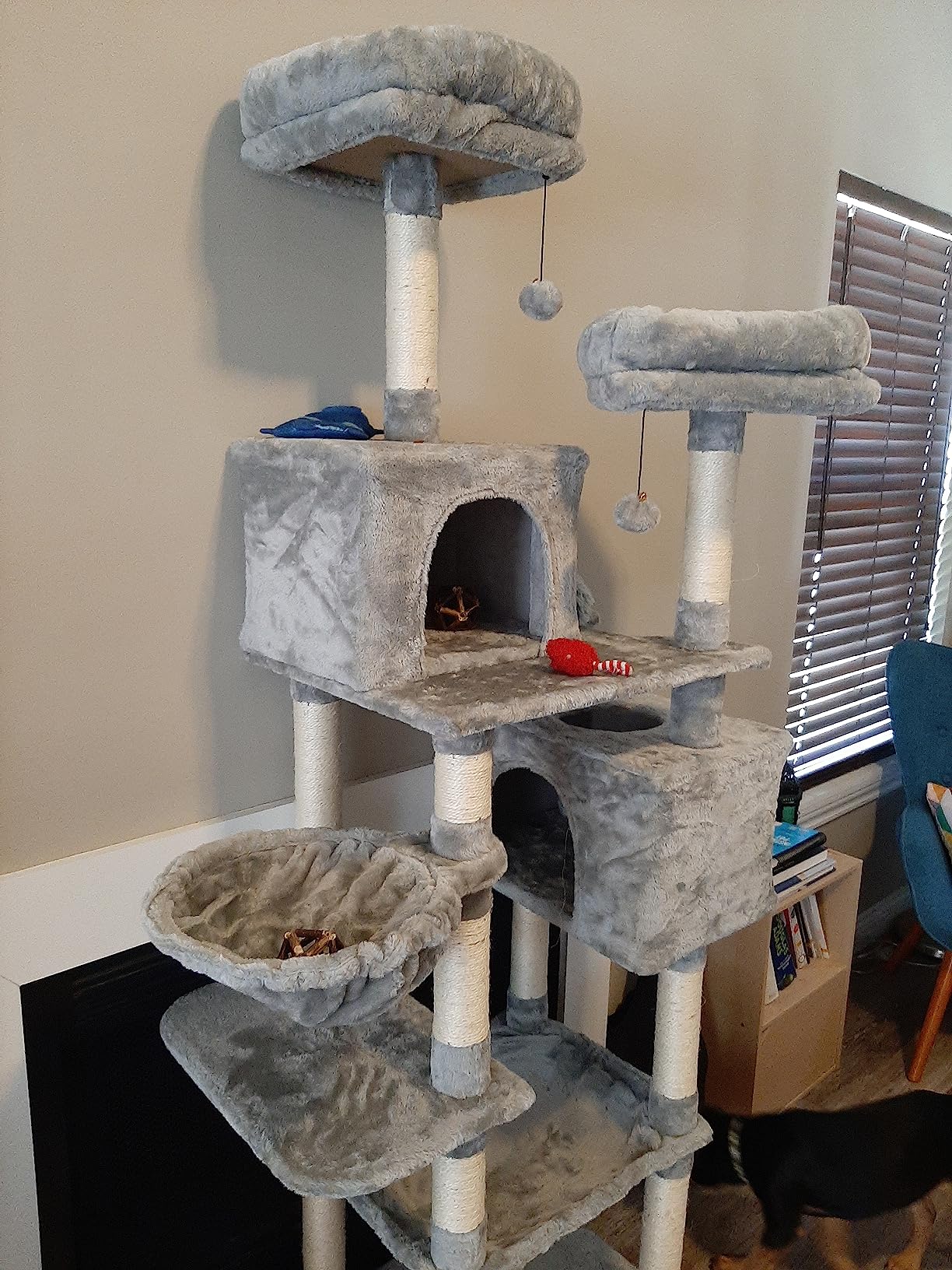 15/mo Finance Kilodor Tall Cat Tree, 65inch Cat Tower Multi Level