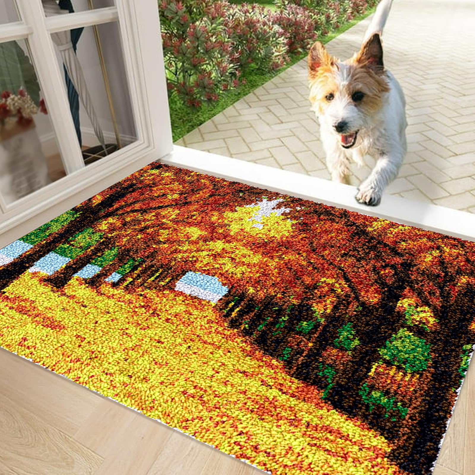 69 x 102 cm zestaw dywaników z haczykiem zatrzaskowym, zestaw do produkcji dywanów, zestawy do wyciskania dywaników, zestawy dywaników do haftu krzyżykowego, zestawy do robienia dywanów