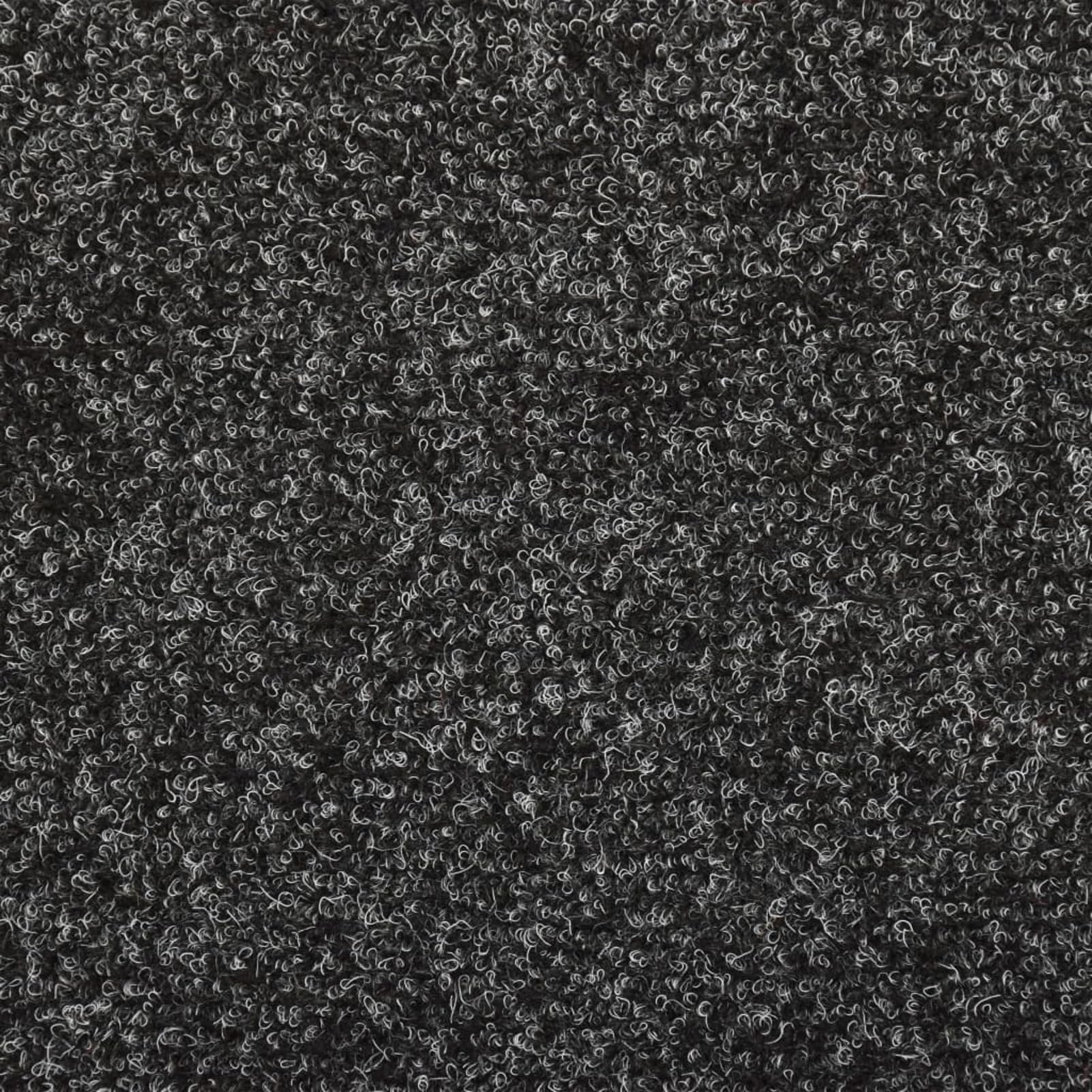 LAPOOH Treppenmatten 15 STK Stufenmatten, Treppenteppich, Treppenstufen Matten, Treppenschutz, Stufenteppich, Treppenstufenmatten, Nadelvlies 65x25 cm Grau