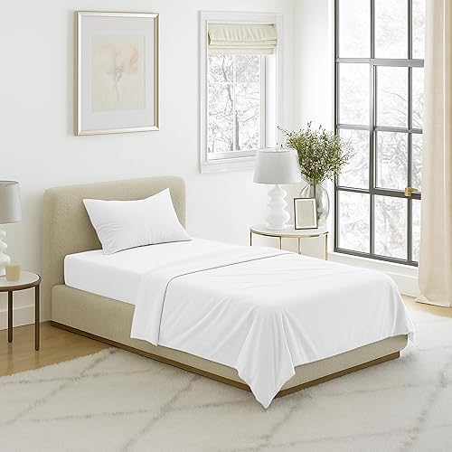 Miniatura 6 de Juego de sábanas Lavish Home 1200, Microfibra, Blanco, gemelo