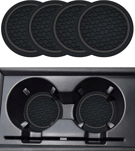 Miniatura 11 de 4 piezas posavasos para automóvil, posavasos para tazas de automóvil, posavasos para automóvil para portavasos, accesorios de automóvil posavasos