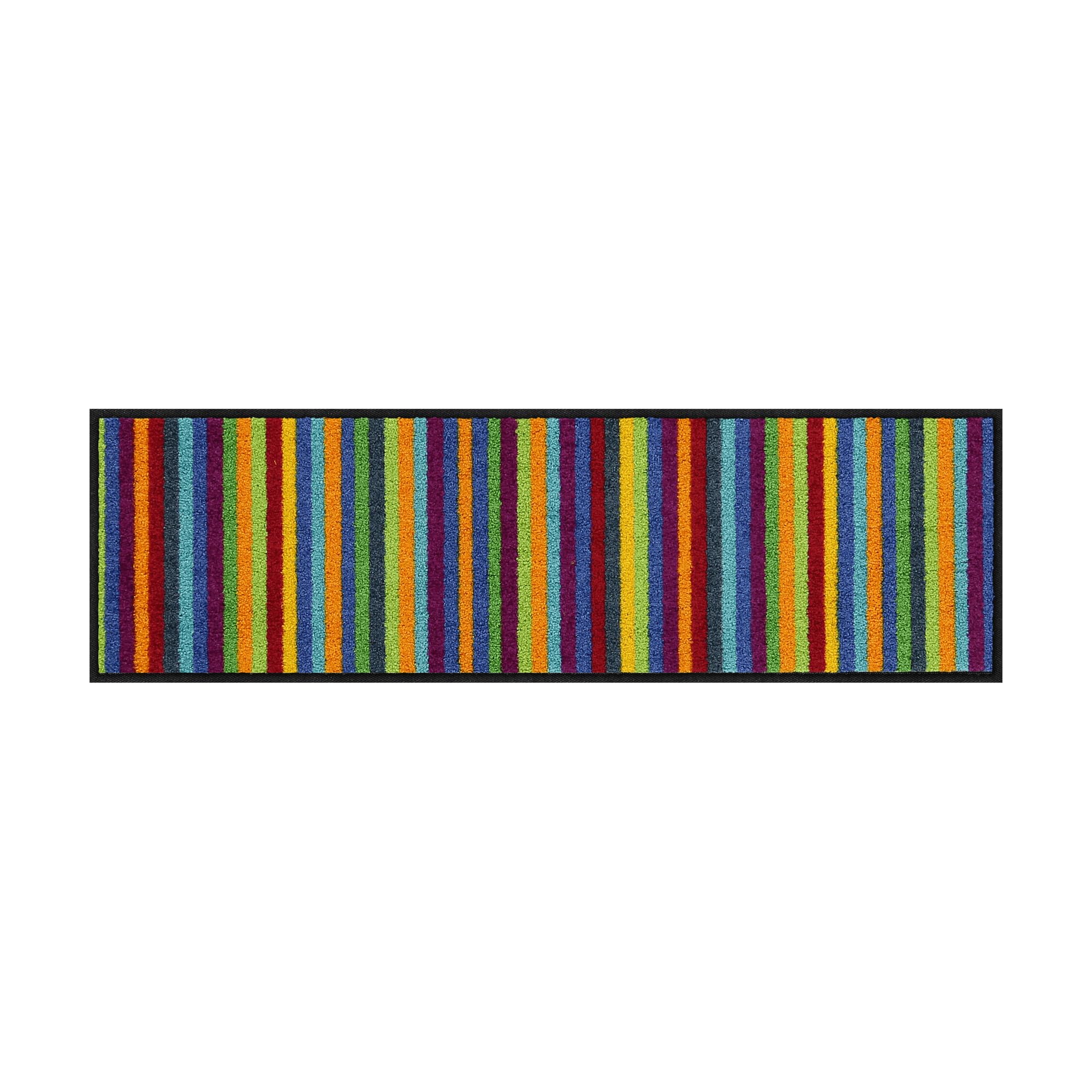 Salonloewe Mini tapis Lund multicolore I paillasson et paillasson pour intérieur 30 x 100 cm
