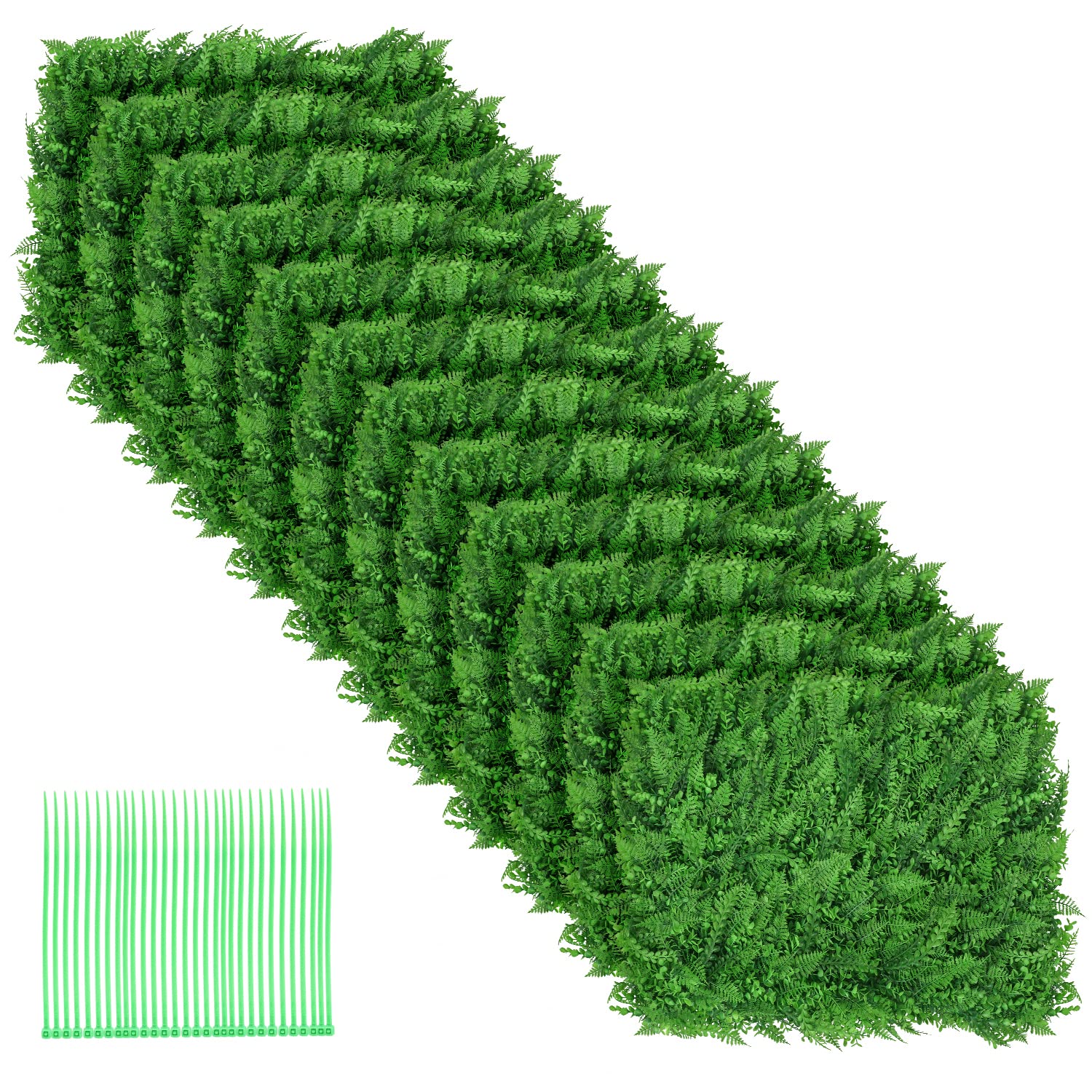 Buy jxgzyy 24" X 16" 12Pcs Artificial Fern Wall Panel Faux Boxwood