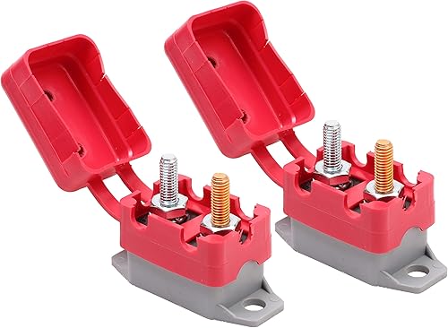 Miniatura 1 de Fastronix 40A 12V Tipo 1 Disyuntor de reinicio automático con tapa, paquete de 2