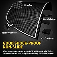 Vista 10 de Custom Dash Mats Fit for R-am Pickup 1500 2500 3500 Accessories 2011-2018, Upgraded Non-Slip Dashboard Pad Cover (1-PC Liner, Black Trim)